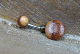 Wood Belly Button Jewelry Ring