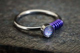 Illuminating Purple Nose Hoop Nose Ring 20G Silver Nose Ring