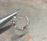 16 Gauge Daith Ring Clicker Rook Cartilage Helix Nose Piercing