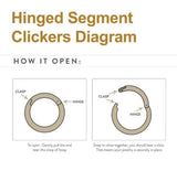 High Quality All 316L Surgical Steel Honey Bee Hinge Hoop Clicker Silver or Gold