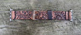 Ready To Ship - 38mm Watch Band Mandala Tooled Leather