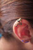 Gold Tree Frog Ear Cuff Jacket No Piercing Non Pierced