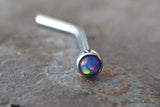 18g Purple Opal Nose Ring