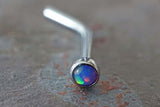 18g Purple Opal Nose Ring