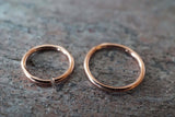 Rose Gold Nose Hoop Nose Ring 16G 18G 20G Rose Gold Nose Piercing