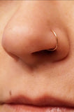 Rose Gold Nose Hoop Nose Ring 16G 18G 20G Rose Gold Nose Piercing