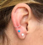 Silver Cartilage Hoop Tragus Daith Conch Rook Helix